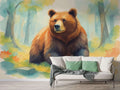 Wallpaper Watercolor Bear Wall Mural