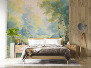 Serene Forest Stream Wall Mural - Nature Inspired Decor - Wallmotif.com