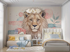 Wallpaper Majestic Lion Watercolor Wall Mural