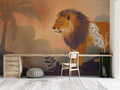 Lion King Mural Wallpaper - Watercolor Lion Wall Mural