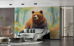 Wallpaper Watercolor Bear Wall Mural