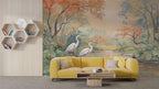 Golden Desert Sunset Wall Mural - Exotic Home Decor
