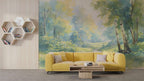 Serene Forest Stream Wall Mural - Nature Inspired Decor
