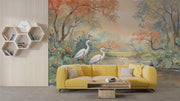 Golden Desert Sunset Wall Mural - Exotic Home Decor - Wallmotif.com