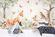Enchanted Forest Animals Wall Mural for Kids Room - Wallmotif.com