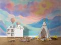 Wallpaper Dreamy Hot Air Balloon Watercolor Wall Mural