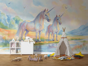 Magical Unicorns Wall Mural for Kids Room - Wallmotif.com