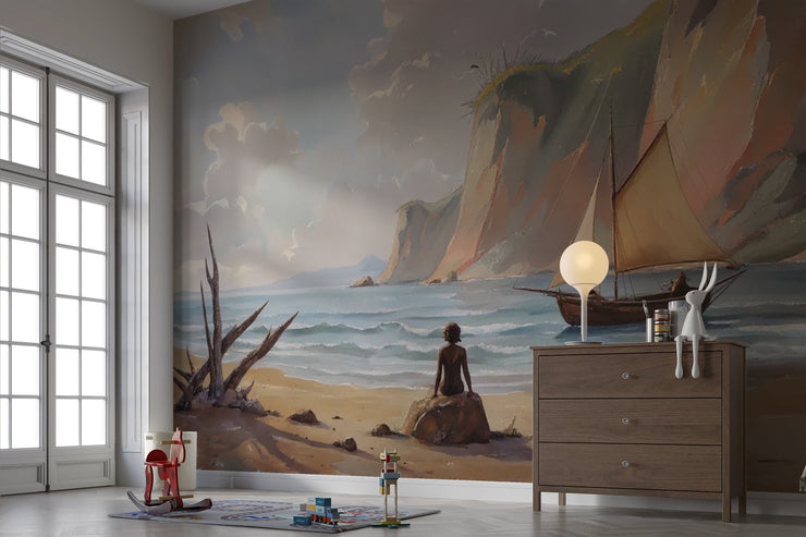 Kids Bedroom Mural Coastal Dream - Wallmotif.com