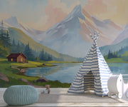 Kids Bedroom Mural Mountain Escape - Wallmotif.com