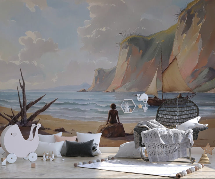 Kids Bedroom Mural Coastal Dream - Wallmotif.com