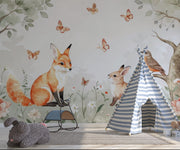 Enchanted Forest Animals Wall Mural for Kids Room - Wallmotif.com