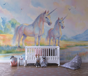 Magical Unicorns Wall Mural for Kids Room - Wallmotif.com