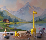 Kids Bedroom Mural Mountain Escape - Wallmotif.com
