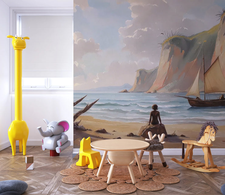Kids Bedroom Mural Coastal Dream - Wallmotif.com