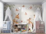 Enchanted Forest Animals Wall Mural for Kids Room - Wallmotif.com