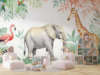 Safari Animals Nursery Wall Mural